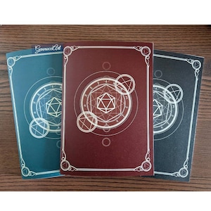 Libro de hechizos para D&D o TTRPG: hojas de hechizos en blanco y secciones de notas