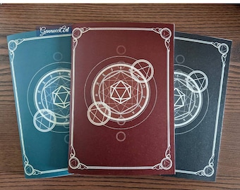 Libro de hechizos para D&D o TTRPG: hojas de hechizos en blanco y secciones de notas