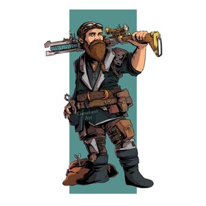 Custom Character Art Commission – Graphic Style (Digital File) image 9