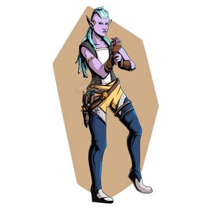 Custom Character Art Commission – Graphic Style (Digital File) image 4