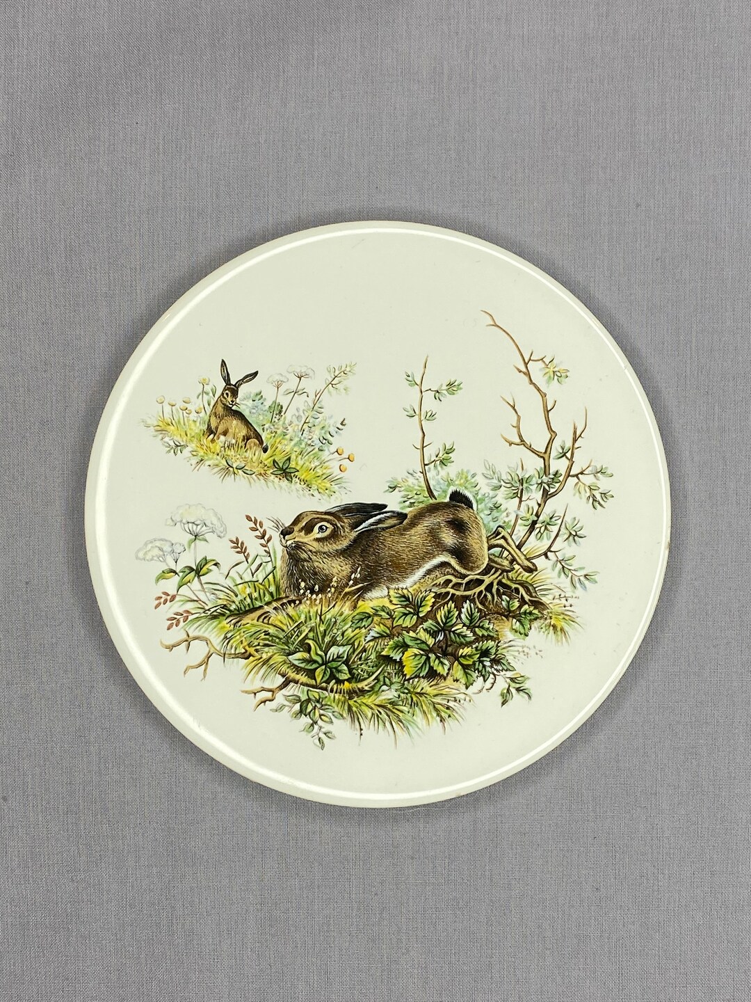Ray Johnson Rabbit H&R Johnson Trivet Rabbit Design - Etsy