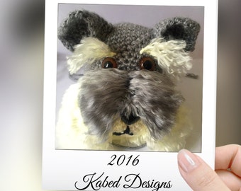 Milo der Schnauzer,Häkelanleitung,Amigurumi anleitung