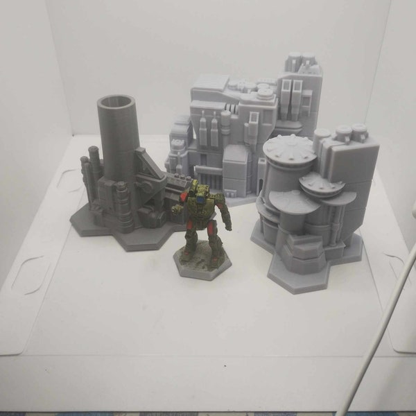 6mm-Maßstab 1,Battletech Terrain, Terrain Bundle 2, Mecha, Tabletop, Miniaturen