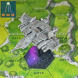 6 mm-Skala, Mecha Museum, Hydoo gunship Miniaturen, Mecha, Tabletopspiele