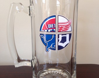 Beer Mug for Detroit sports fans!