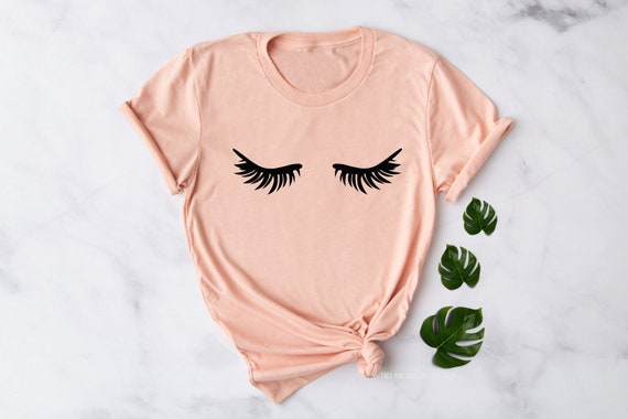 Cute Eyelashes Shirt Softest Unisex Tee Makeup Artist | Etsy