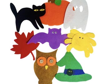 Brown Owl & Halloween Friends Felt Story
