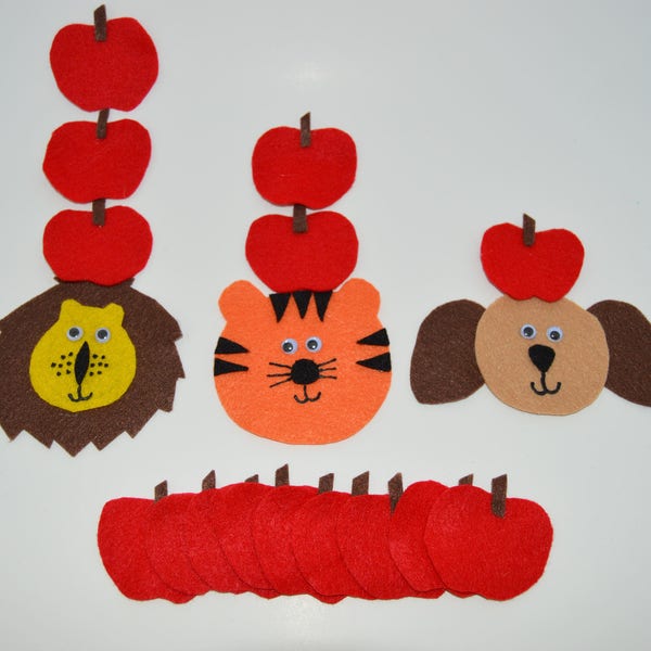 Ten Apples Up on Top Flannel Board Story