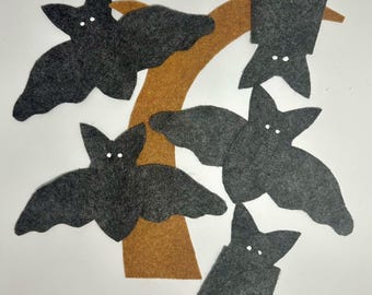 Five Little Bats Felt Board Story