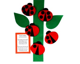 Found a Ladybug Flannel Board Story