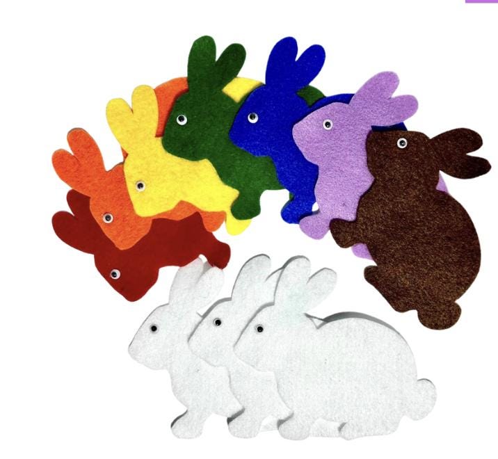 Felt Rabbit - Etsy