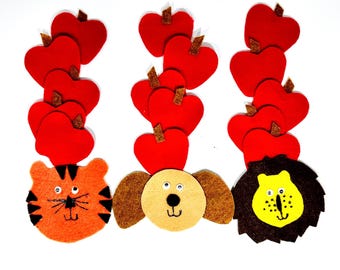 Ten Apples Up on Top Felt Board Story