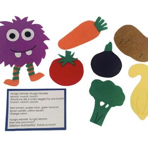 Hungry Little Monster Felt Board Story