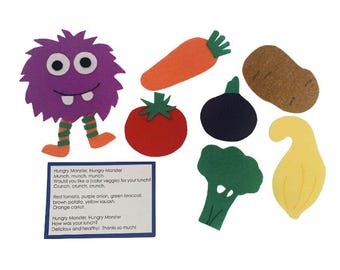Hungry Little Monster Felt Board Story
