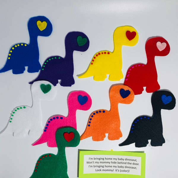 Dinosaur Colors Flannel Board Story