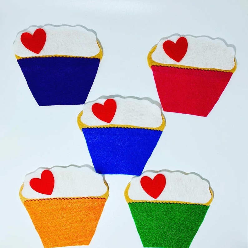 Valentine Cupcakes Flannel Board Story Etsy