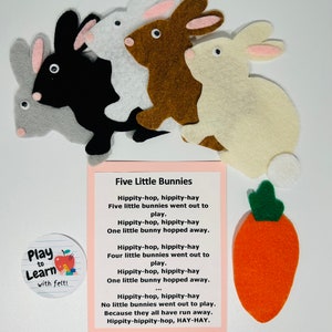Five Little Bunnies Flannel Board Story