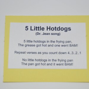 Five Little Hot Dogs Flannel Board Story - Etsy