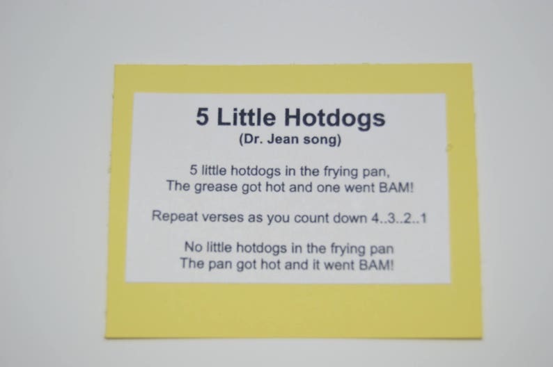 Five Little Hot Dogs Flannel Board Story - Etsy