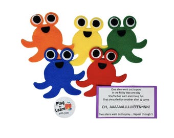 Five Little Aliens Felt Board Story