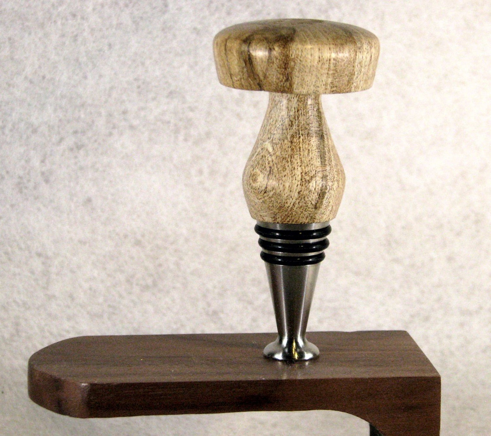 Unique Mushroom Wine Bottle Stopper solid wood Etsy