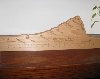 Great Allegheny Passage Spurenhöhe - Pittsburgh, PA nach Cumberland, MD-Abschnitt (5-jähriges Holz)