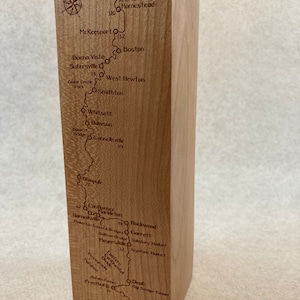 GAP - Great Allegheny Passage - Highlighting the Way ~ ein von 5 Year Wood entworfenes und handgefertigtes Sammlerstück ""Totem""."