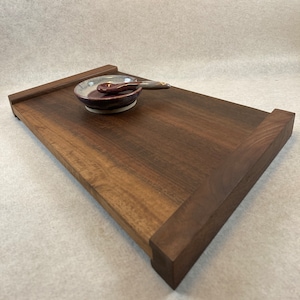 Black Walnut handmade decorative board (one of a kind unique gift) - makes a great House Warming gift (woman made)