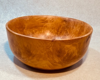 Silver Maple burl Bowl - 5 Year Wood