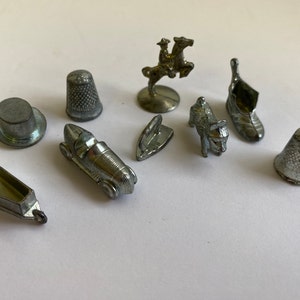 Vintage 1960&#39;s Monopoly Game Tokens