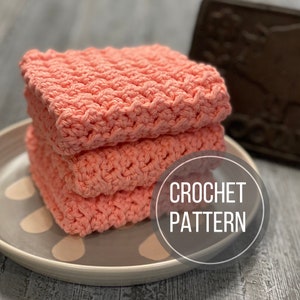 Crochet Washcloth PDF Pattern, Washcloth Pattern, Crochet Pattern, Crochet Wash Cloth Pattern