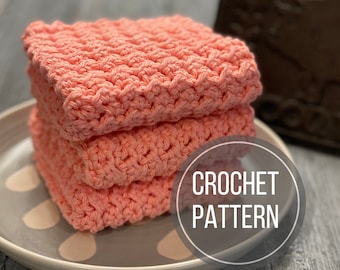 Crochet Washcloth PDF Pattern, Washcloth Pattern, Crochet Pattern, Crochet Wash Cloth Pattern