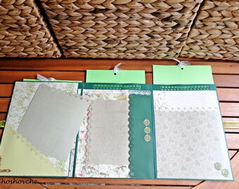 Album fotografici da libreria, fantasia con farfalle blu, in pelle PU, album per scrapbooking