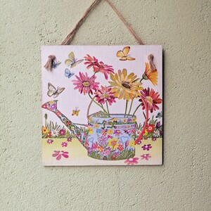 Garden wall decor, Flower wall art, Home wall hanging decor, Wooden kitchen signs, Country style decor, Farmhouse decoration