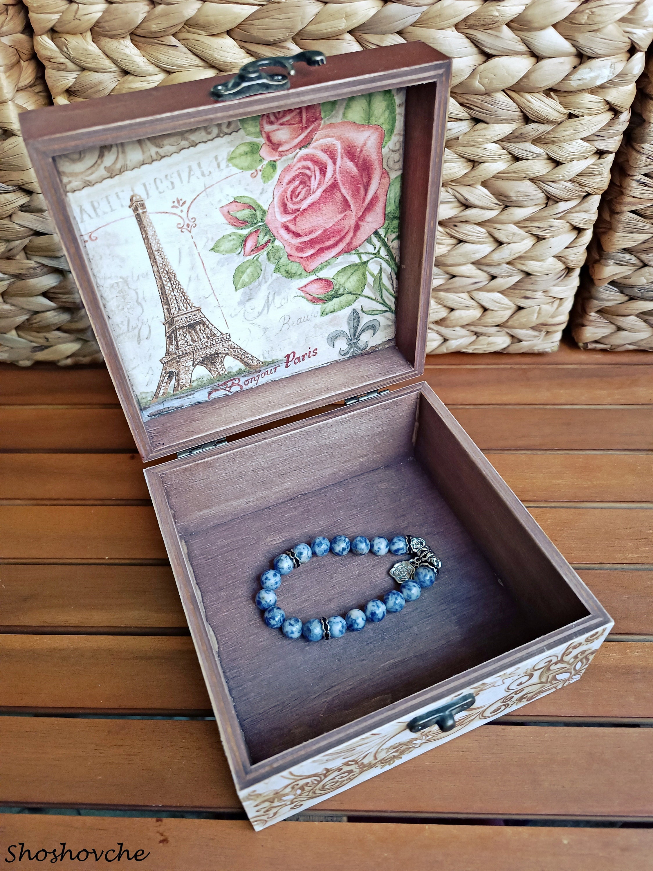 Scatola Di Legno Bianca Con Coperchio 10x10x5 Cm - Per Ricordi, Decorazione Fai Da Te O Regalo - Foto 13