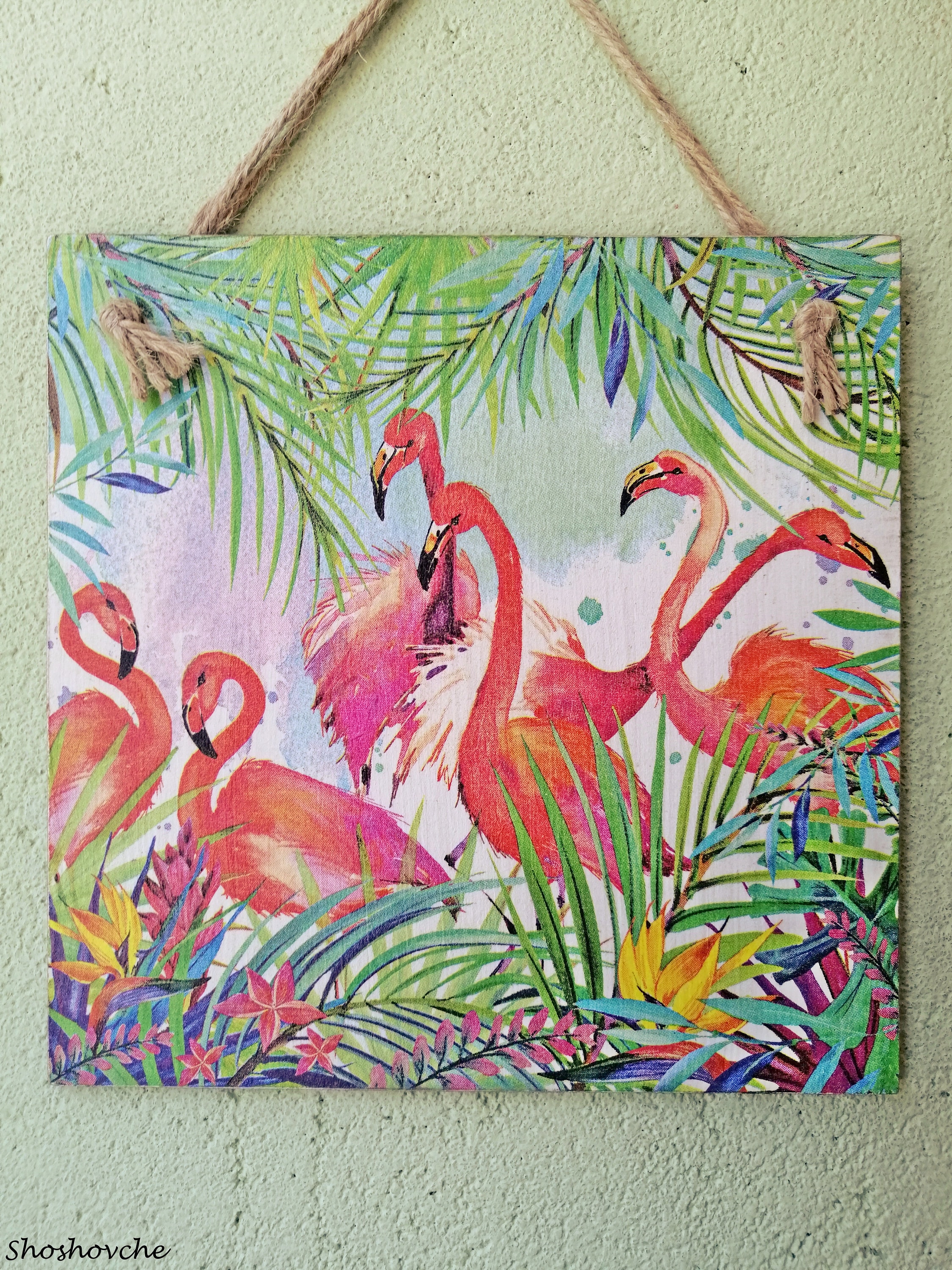 Pink Flamingo Wall Art Flamingo Wall Decor Wild Birds Etsy