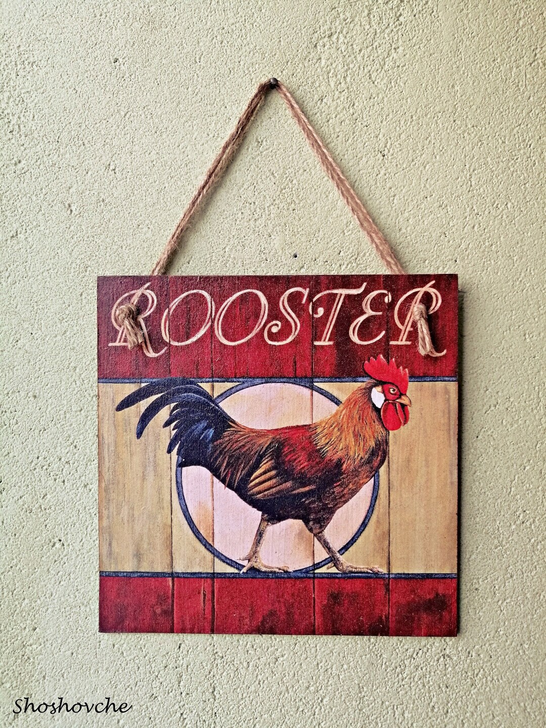 Rustic Animal Sign Rooster Sign, Rustic Wall Hanging Plaque/picture Farm Life/animals Sign ...