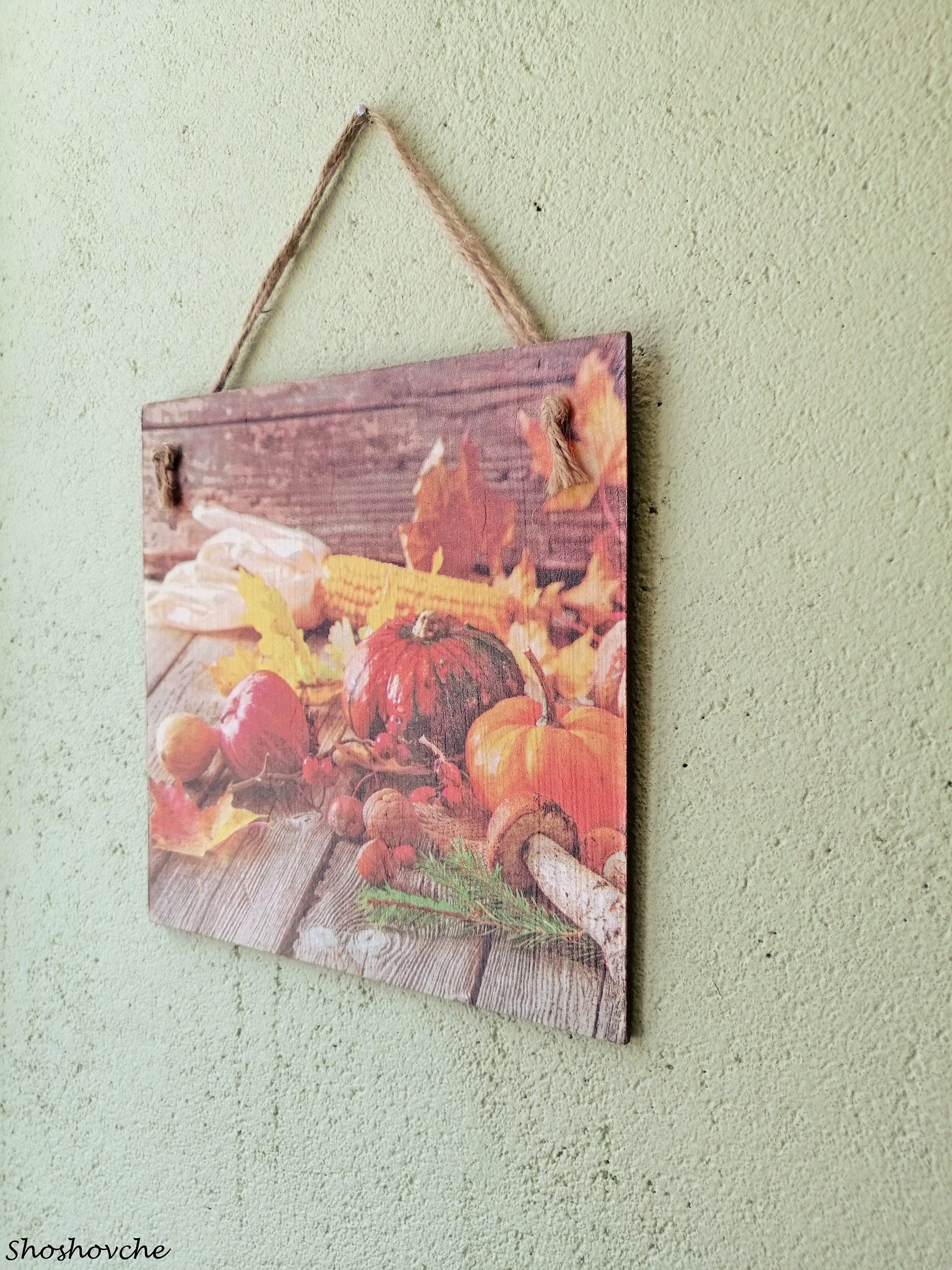 Fall wall decor Pumpkin wall decor Country fall wall art Etsy