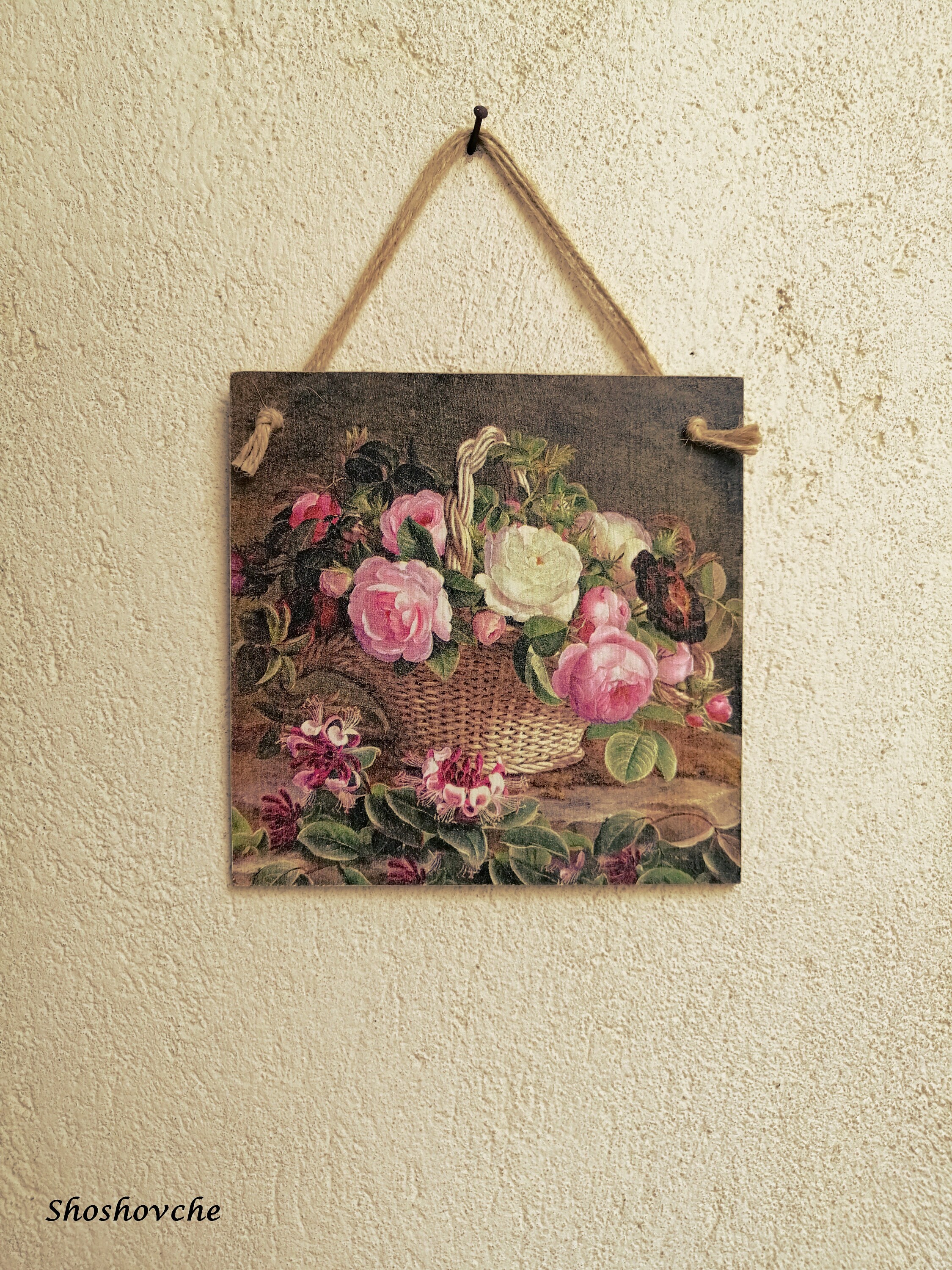 Vase flowers wall decor Wildflower wall art Home wall Etsy