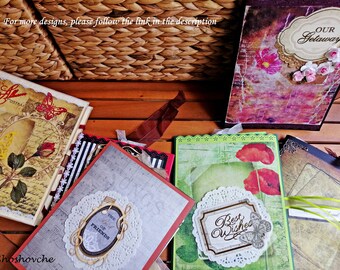 Album Fotografico Per Matrimonio Verde Con Farfalla – Formato Orizzontale 36x22,5 Cm, Copertina In Lino, Pagine Espandibili, Made In Germany - 3
