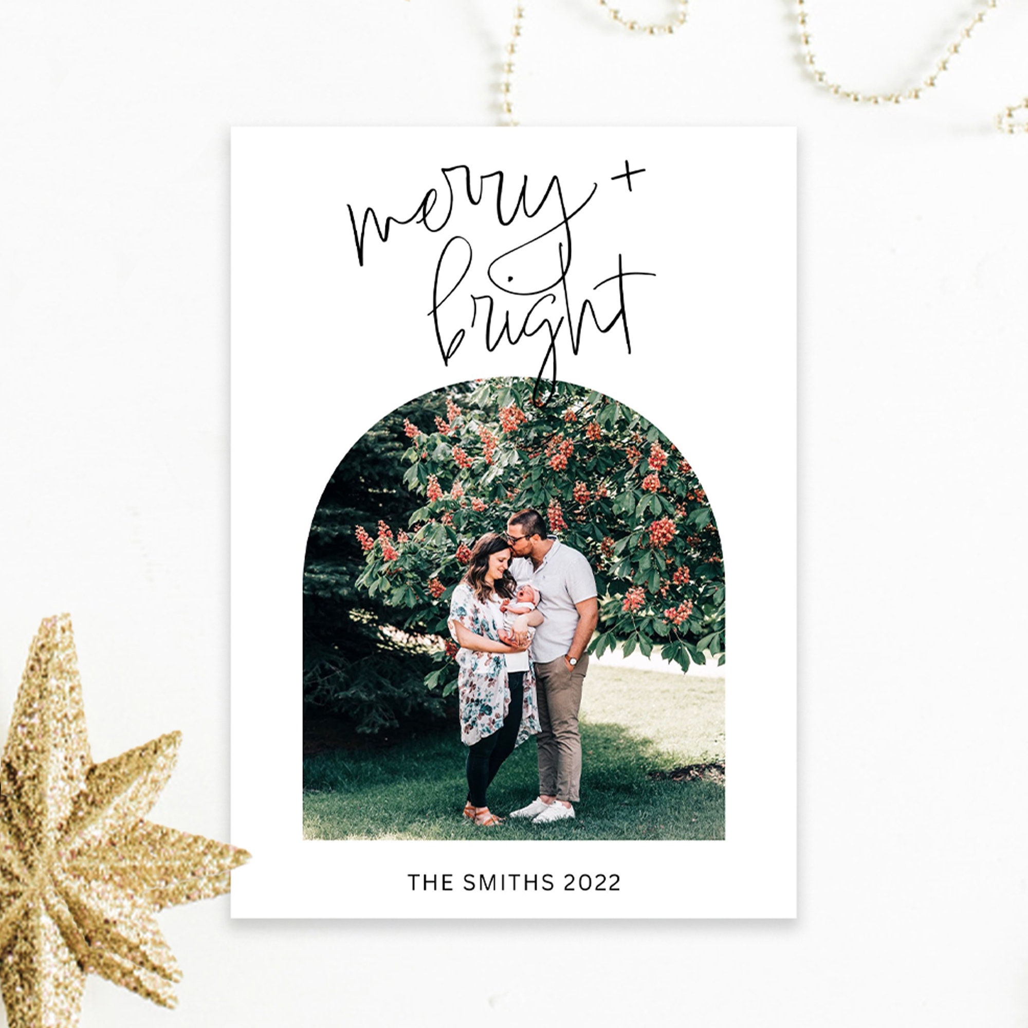 Editable canva christmas card template modern christmas card etsy