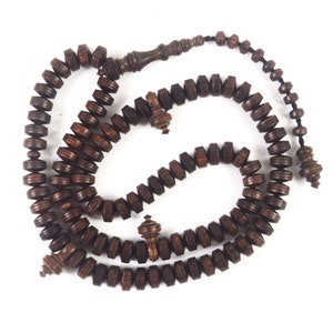 Indahcraft- Islamic Tamarind Wood Shadhili Tasbih Subha Prayer beads Misbaha