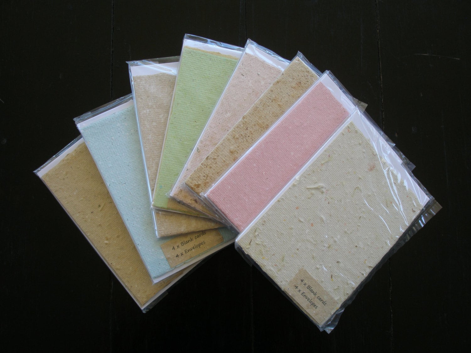 Lovely 30 Blank Cards Recycled Paper