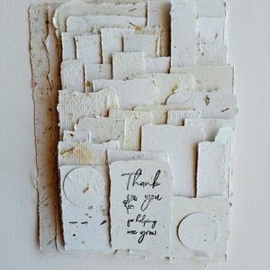 Hand made Paper Pieces Collage Pack,  Junk Journal paper in neutral tones