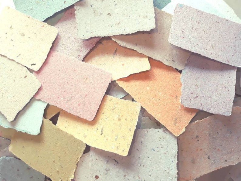 120 Handmade Business Cards Recycled Paper Cards Blank Etsy Australia