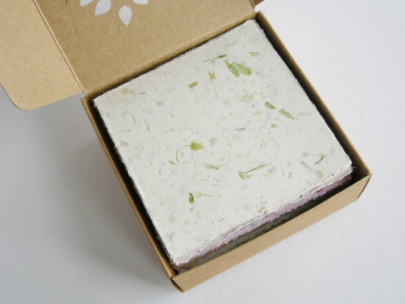 ★決算特価商品★ 50 Paper. Note of Box Handmade Sqaure Inch 3 Sheets. Small 家具・インテリア