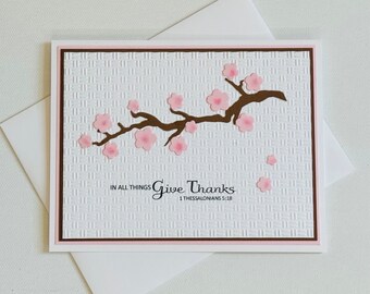 In All Things Give Thanks Branch Card