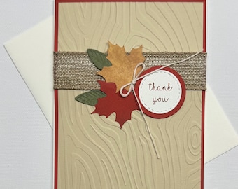 Fall Leaves Thank You Card