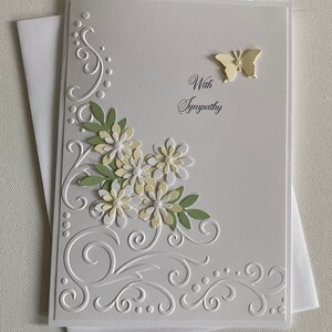 Embossed Sympathy Card with Butterfly