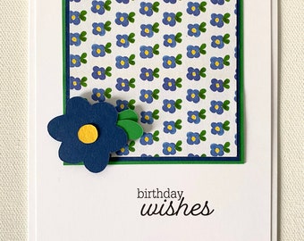 Blue Flower Card